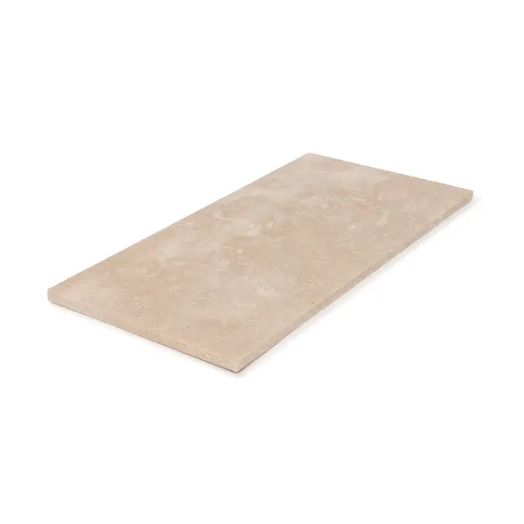 Plateau en travertin rectangulaire