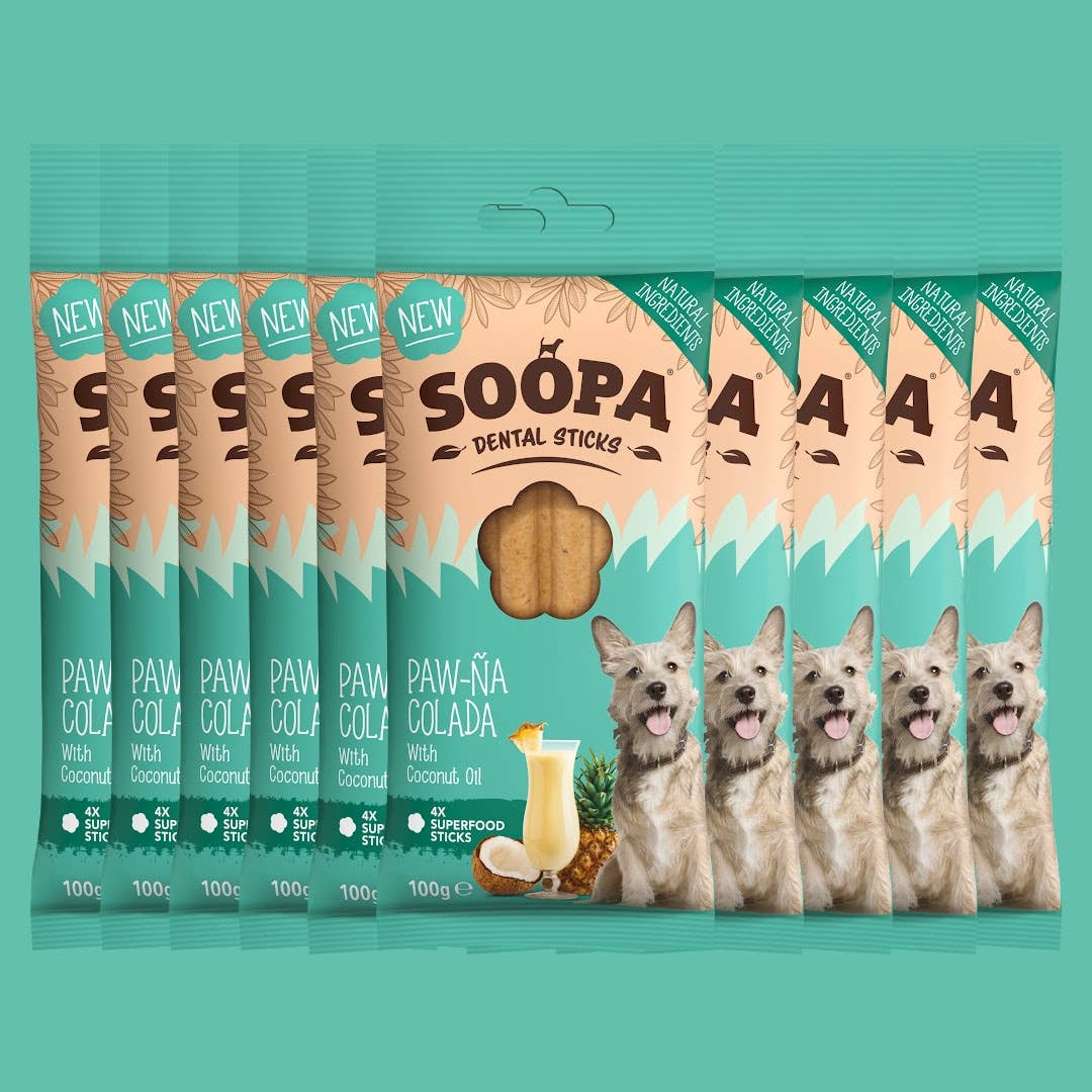 Bâtonnets Dentaires pour Chiens Saveur Coco et Ananas