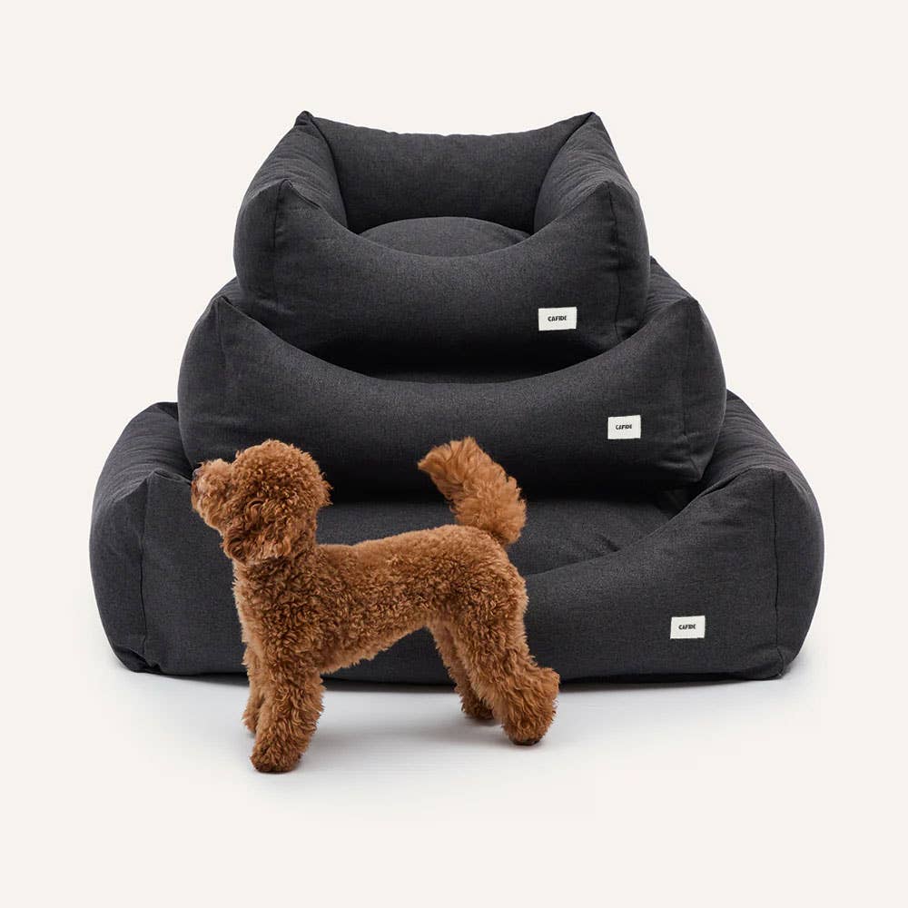 Lit pour chien noir anthracite, Snozy
