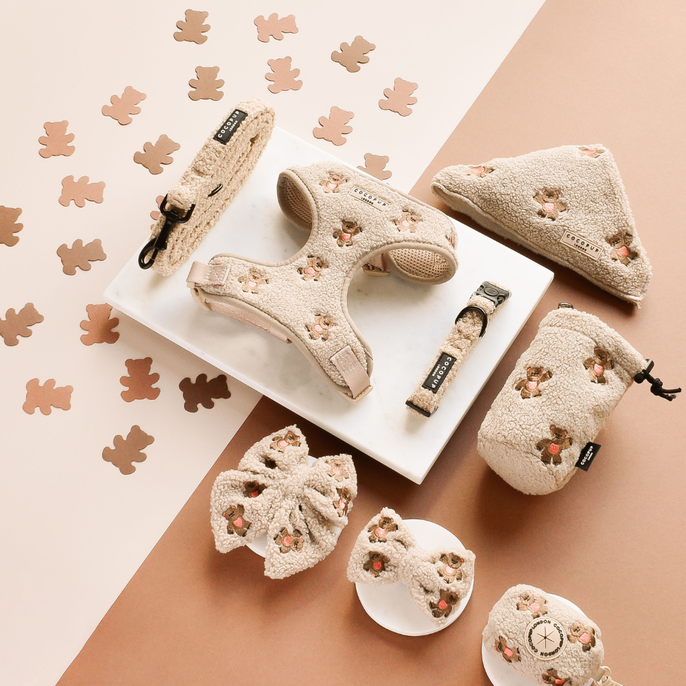 Harnais de cou ajustable Theo brodé Teddy