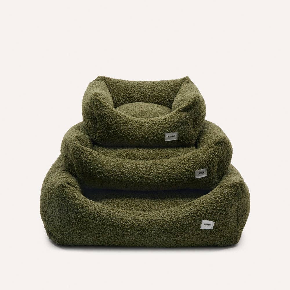 Lit pour chien en bouclette vert, Snozy