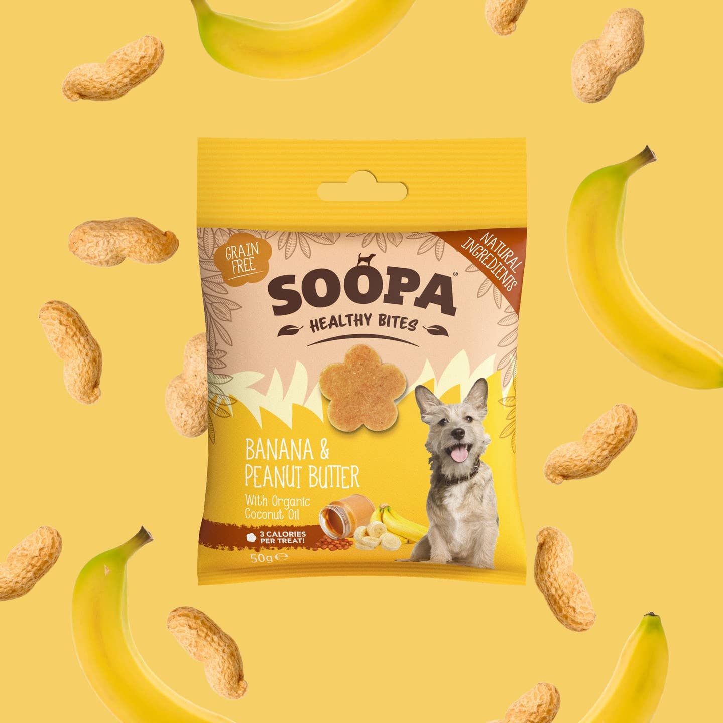 Friandises pour chiens - Beurre de cacahouètes et banane
