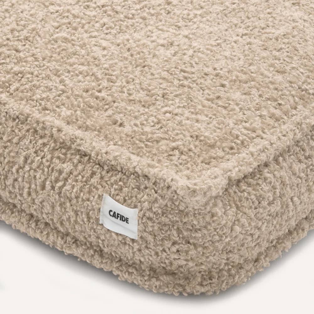 Lit pour chien en effet bouclette beige, Cuadra